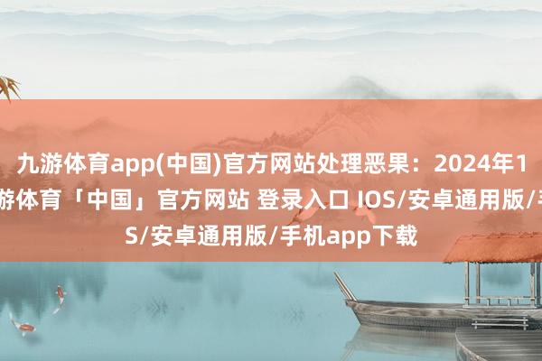九游体育app(中国)官方网站处理恶果：2024年10月17日-九游体育「中国」官方网站 登录入口 IOS/安卓通用版/手机app下载