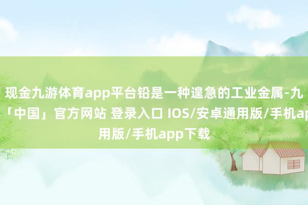 现金九游体育app平台铅是一种遑急的工业金属-九游体育「中国」官方网站 登录入口 IOS/安卓通用版/手机app下载